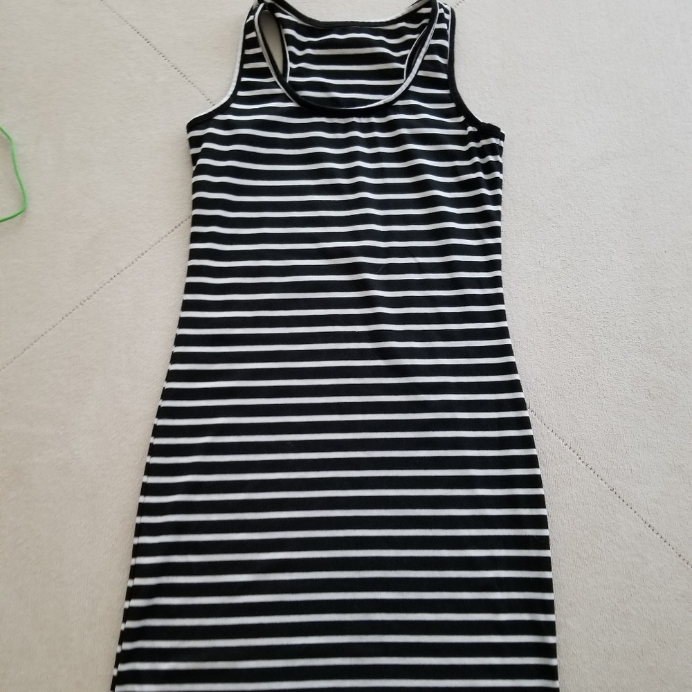 Mini striped summer dress